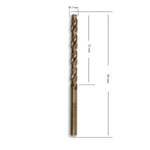 MTE 5 mm Paslanmaz Matkap Ucu Altın Seri HSS-E DIN 338