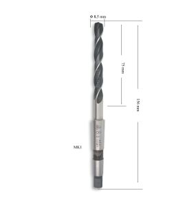 MTE 8,5 mm Mors Konik Saplı Matkap Ucu HSS (DIN 345)