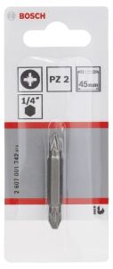 Bosch Çift taraflı uç PZ2-PZ2 45 mm 1'li Çift Taraflı 2607001742