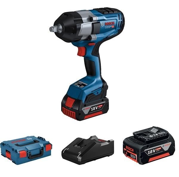 Bosch GDS 18V-1000 Akülü Darbeli Somun Sıkma 2 x 5 Ah 06019J8304