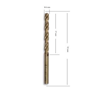 MTE 6 mm Paslanmaz Matkap Ucu Altın Seri HSS-E DIN 338