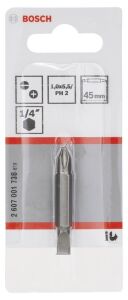 Bosch Bits Uç PH2-5,5 45 mm 1'li Çift Taraflı 2607001738
