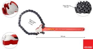 Ceta Form Mini Zincirli Boru Anahtarı 4'' - 300 mm 12-40