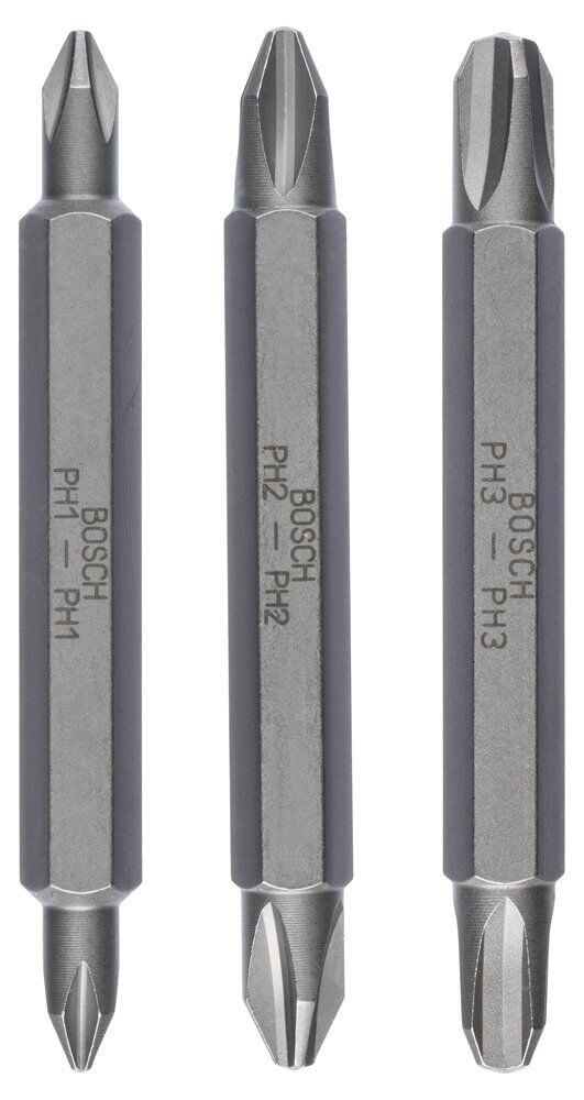 Bosch Çift Taraflı Bits Uç PH1/2/3 x 60 mm 3'lü 2607001748