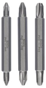 Bosch Çift Taraflı Bits Uç PH1/2/3 x 60 mm 3'lü 2607001748