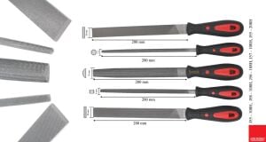 Ceta Form 5 Parça 8'' Eğe Takımı 200mm J72-0851A