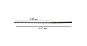 PTG 12x480 mm Ekstra Uzun Metal Matkap Ucu HSS DIN 1869 -3