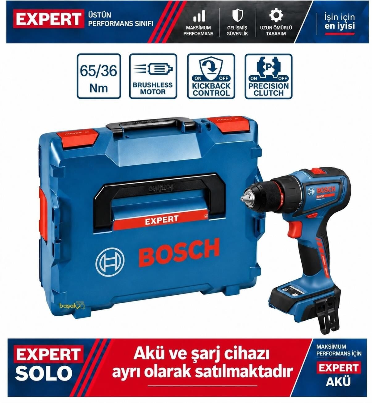 Bosch Expert EXSR18V-90 Akülü Delme ve Vidalama Makinesi (Solo) 06019R2100