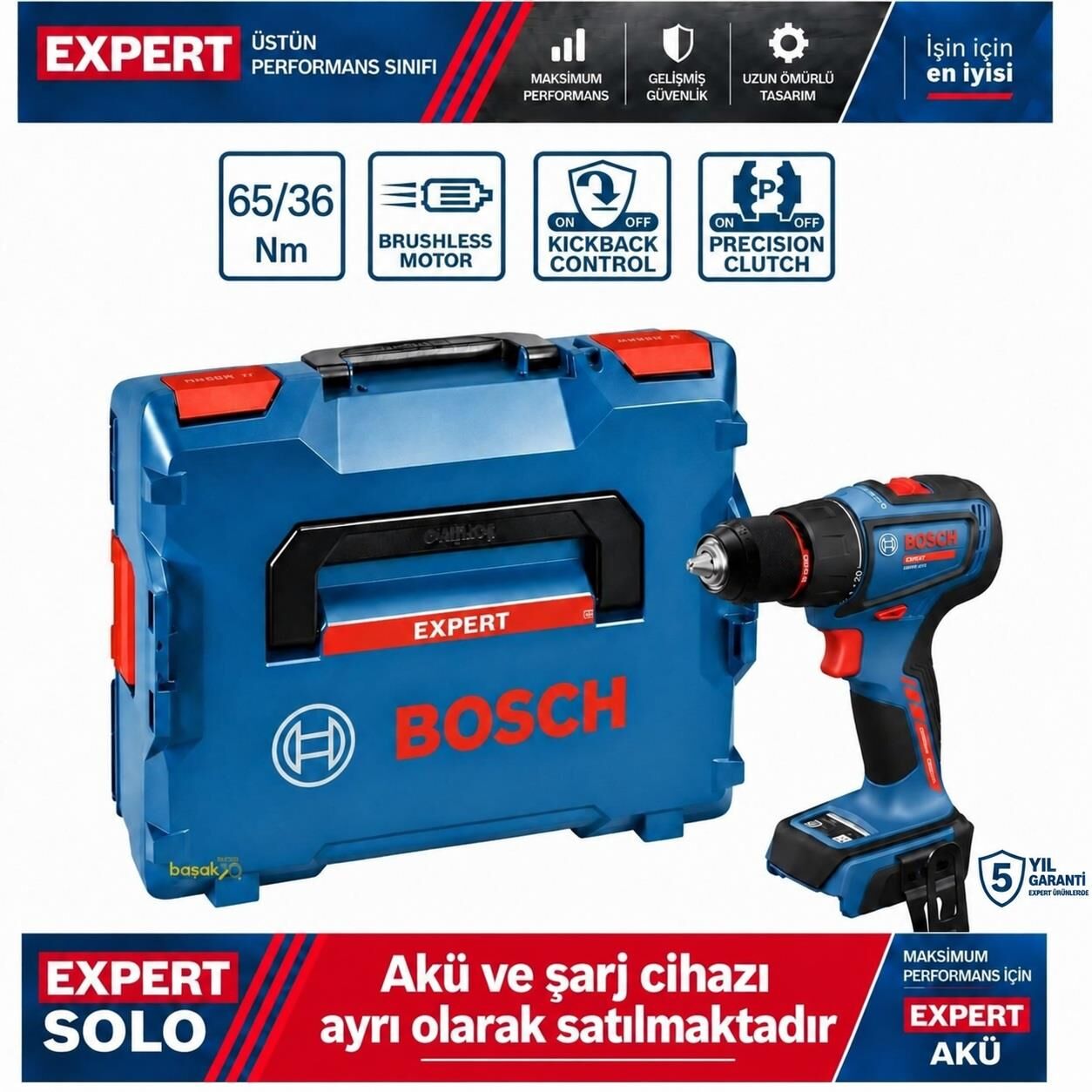 Bosch Expert EXSR18V-90 Akülü Delme ve Vidalama Makinesi (Solo) 06019R2100