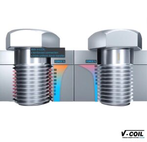 V-Coil M 8x1,25 Tırnaklı 1,5D Helicoil Yay İnox (1 Adet) 07311