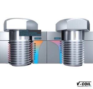 V-Coil M 8x1,25 Tırnaklı 1,5D Helicoil Yay İnox (1 Adet) 07311