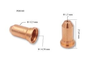 Trafimet PT 100 1,5mm Plazma Kesim Meme 51248.14 PD0340-15