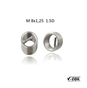 V-Coil M 8x1,25 Tırnaklı 1,5D Helicoil Yay İnox (1 Adet) 07311