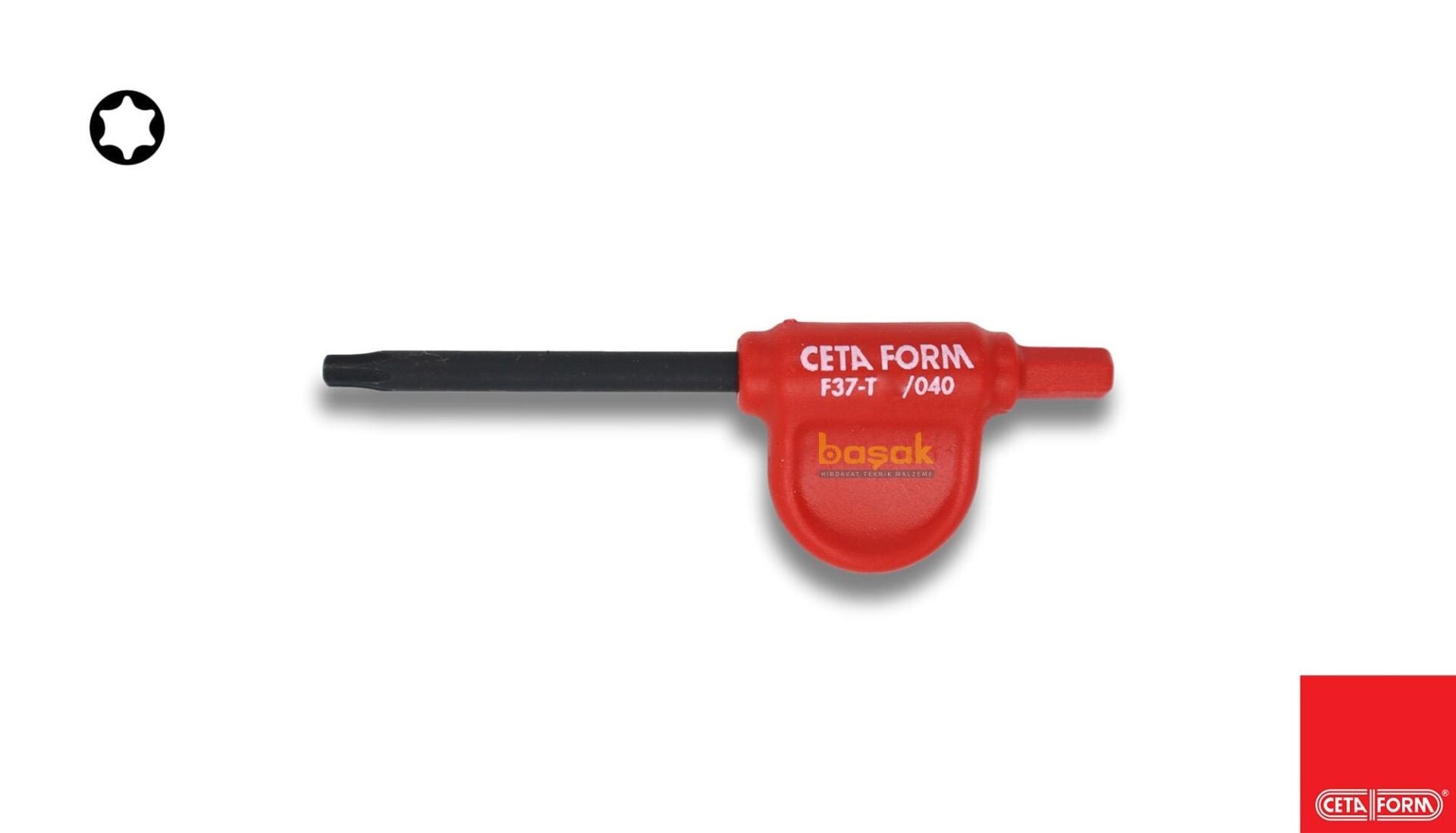 Ceta Form T15 Torx Bayrak Tornavida P Saplı  F37-15