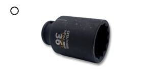 Ceta Form 36 mm 1/2” 12 Köşe Derin Havalı Lokma Anahtar C64-B36