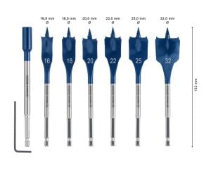 Bosch 16-32 mm 7’li Expert Yaprak Matkap Ucu Seti 2608900334