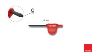 Ceta Form T9 Torx Bayrak Tornavida P Saplı  F37-09