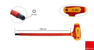 Ceta Form 1000V T Saplı 5x150 mm İzoleli Allen Anahtar GK10-050