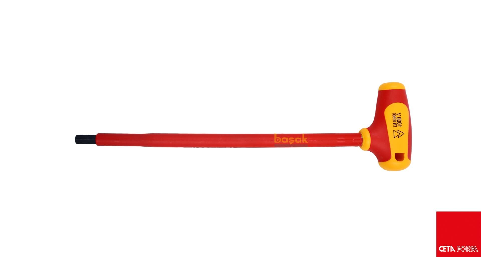 Ceta Form 1000V T Saplı 6x200 mm İzoleli Allen Anahtar GK10-060