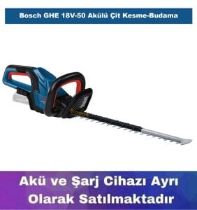 Bosch GHE 18V-50 Akülü Çit Kesme-Budama (Akü ve Şarj Yoktur) 06008C9500