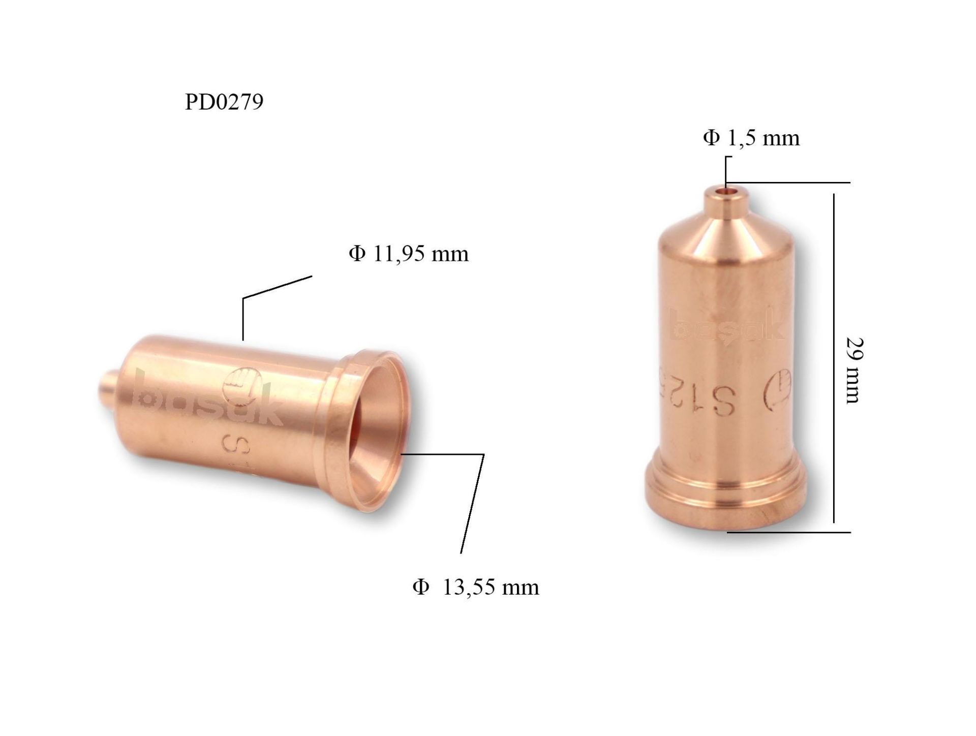 Trafimet S 125 1,5mm Uzun Plazma Kesim Memesi PD0279-15