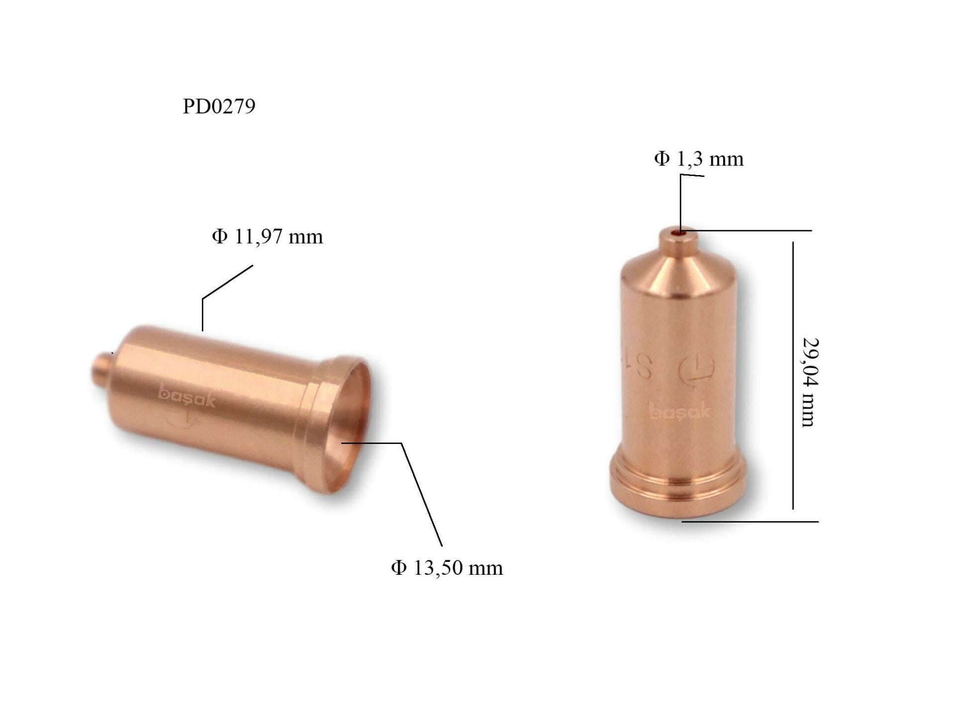 Trafimet S 125 1,3mm Uzun Plazma Kesim Memesi PD0279-13