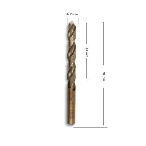 MTE 15 mm Paslanmaz Matkap Ucu Altın Seri HSS-E DIN 338