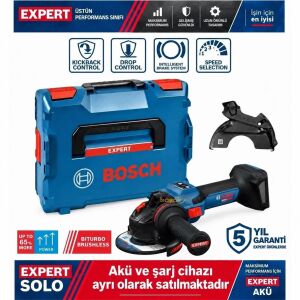 Bosch Expert EXWS18V-15S 125 mm Akülü Taşlama BITURBO Solo 06019M6001