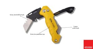 Ceta Form 158 mm Katlanır Maket Bıçağı Trapez Tip J47SPQ
