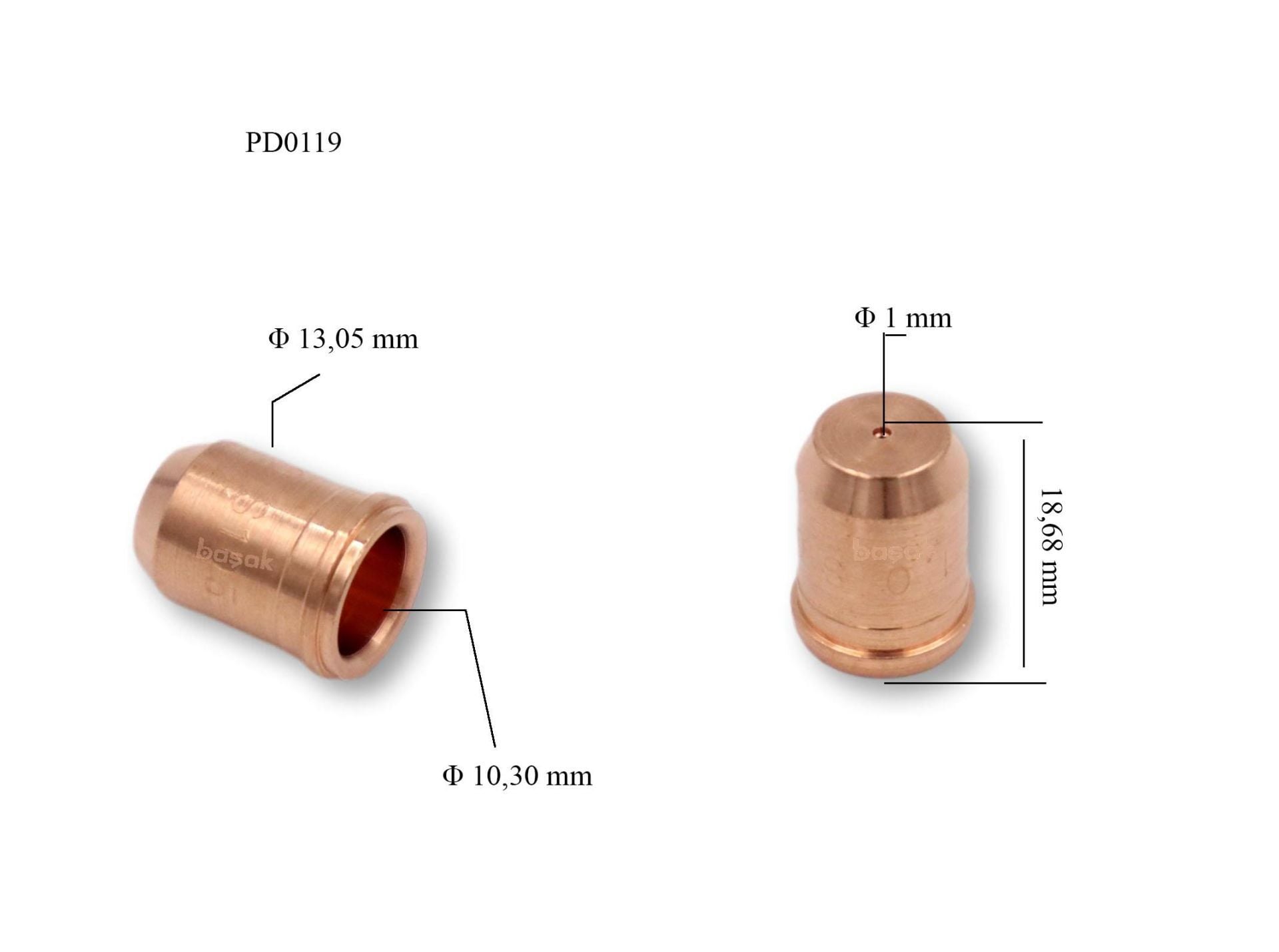 Trafimet S 75-S 105 1mm Plazma Kesim Memesi  PD0119-10