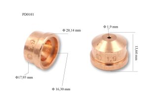 Trafimet A101-A141 1,9mm Plazma Kesim Memesi  PD0101-19