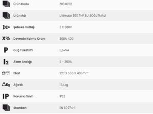 Zenweld Ultimate 300 THP (Su Soğutmalı - Arabalı)