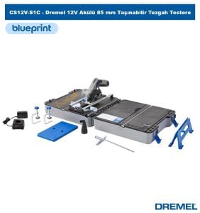 Dremel CS12V-S1C 12V Akülü 85 mm Taşınabilir Tezgah Tipi Testere | Kesme İstasyonu Seti