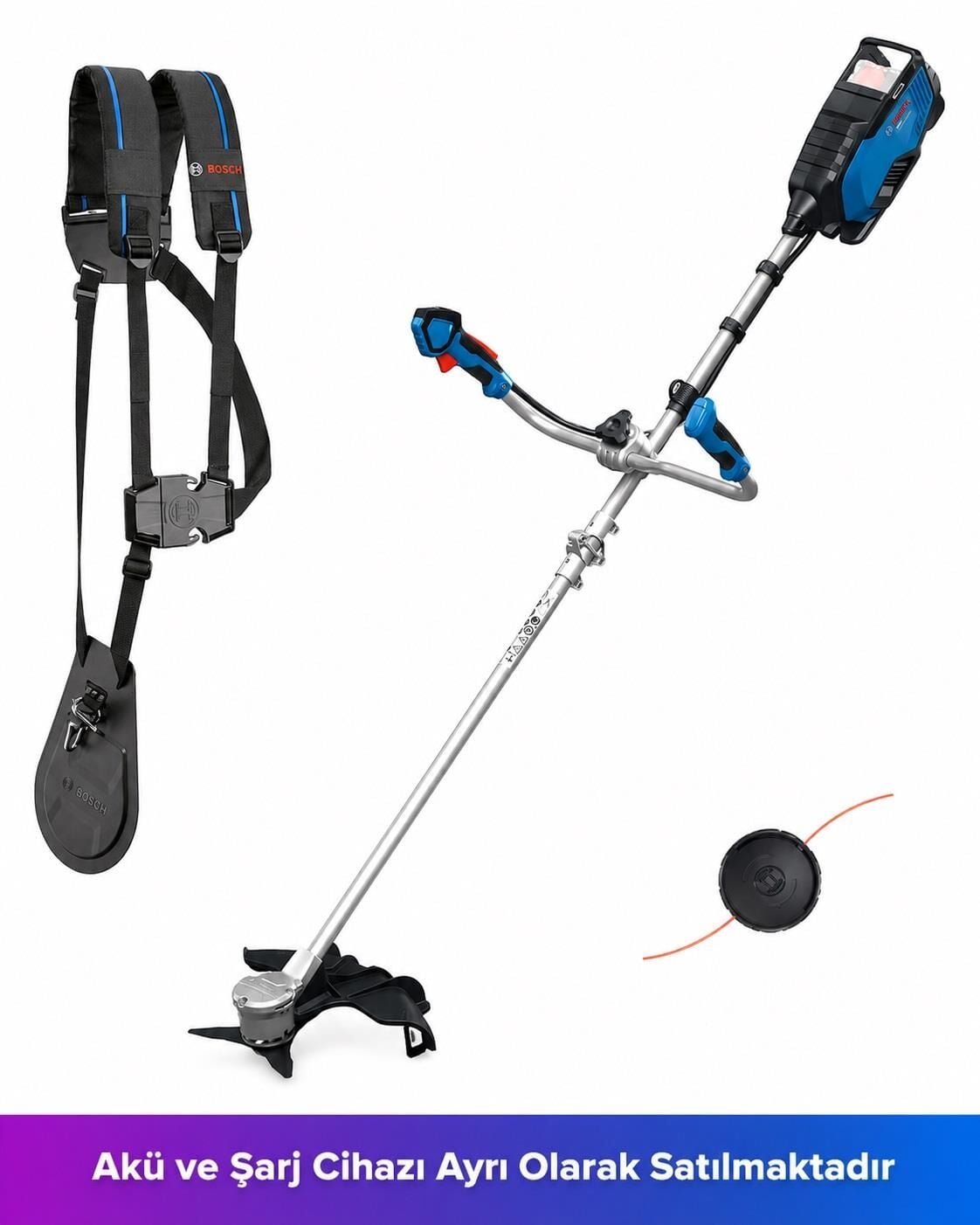 Bosch GFR 18V-25 BH Akülü Tırpan ve Misinalı Kenar Kesme (Solo) 06008D1200
