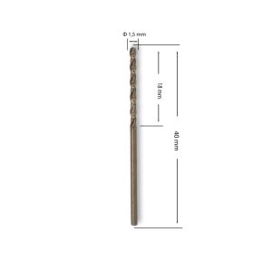 MTE 17,5 mm Paslanmaz Matkap Ucu Altın Seri HSS-E DIN 338