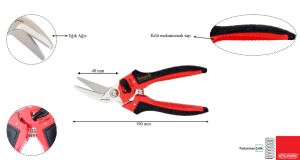 Ceta Form 190 mm Çok Amaçlı Makas (Eğri) J17-190B