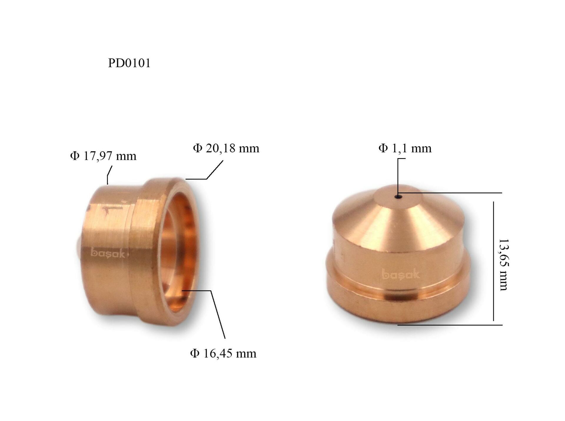 Trafimet A101-A141 1,1mm Plazma Kesim Memesi  PD0101-11