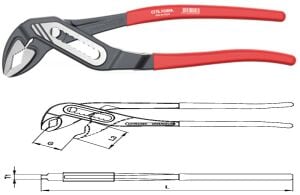 Ceta Form 300 mm Papağan Pense PVC Daldırma Sap E30-54-0300