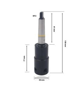 Manyetik Matkap Mors Konik Adaptörü MK2 Vidalı