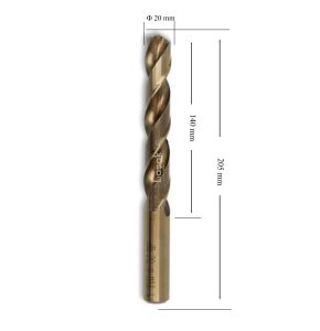 MTE 20 mm Paslanmaz Matkap Ucu Altın Seri HSS-E DIN 338