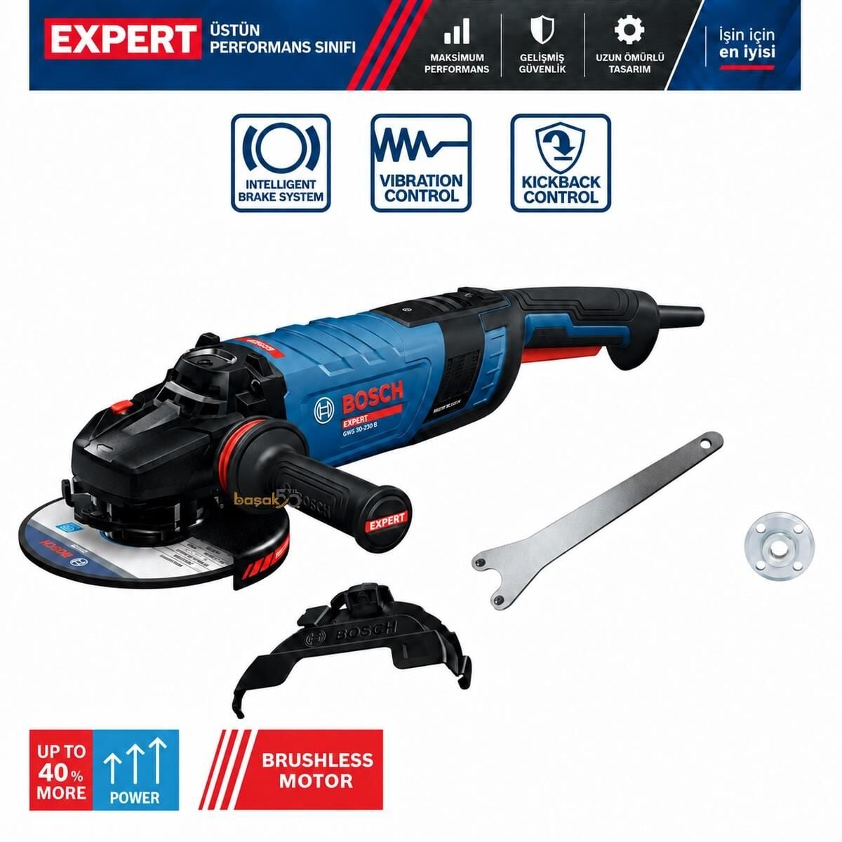 Bosch Expert EXWS30-230B 2800 W 230 mm Büyük Taşlama 06018G1001