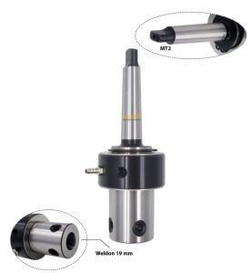 Manyetik Matkap Mors Konik Adaptörü MK2 Vidalı Soğutmalı