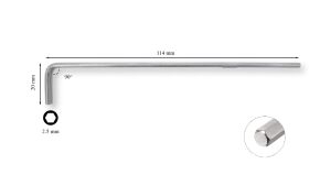 Ceta Form 2.5 mm L Uzun Allen (Alyan) Anahtar