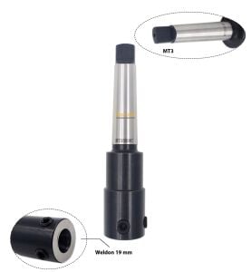 Manyetik Matkap Mors Konik Adaptörü MK3 Vidalı