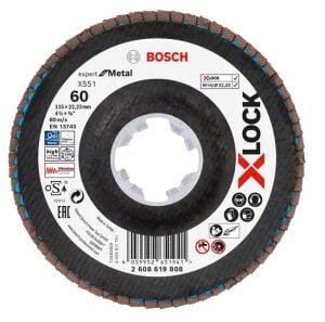Bosch X-LOCK Flap Disk 115 mm 60 Kum X551 2608619808