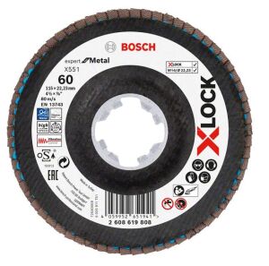 Bosch X-LOCK Flap Disk 115 mm 60 Kum X551 2608619808
