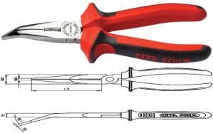 Ceta Form 160 mm Eğri Kargaburun Parlak Krom-DuoTech Sap E16-11-0160