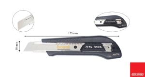 Ceta Form J45CPM C-Pro Maket Bıçağı (Metal Gövde) - 18 mm