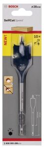 Yaprak-Kelebek 28x152 mm 1/4'' Adaptörlü Matkap Ucu SelfCut 2608595496