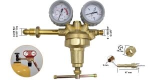 Yıldız 50233S 0-150 Bar Azot Nitrojen Yüksek Basınç Düşürücü Saat